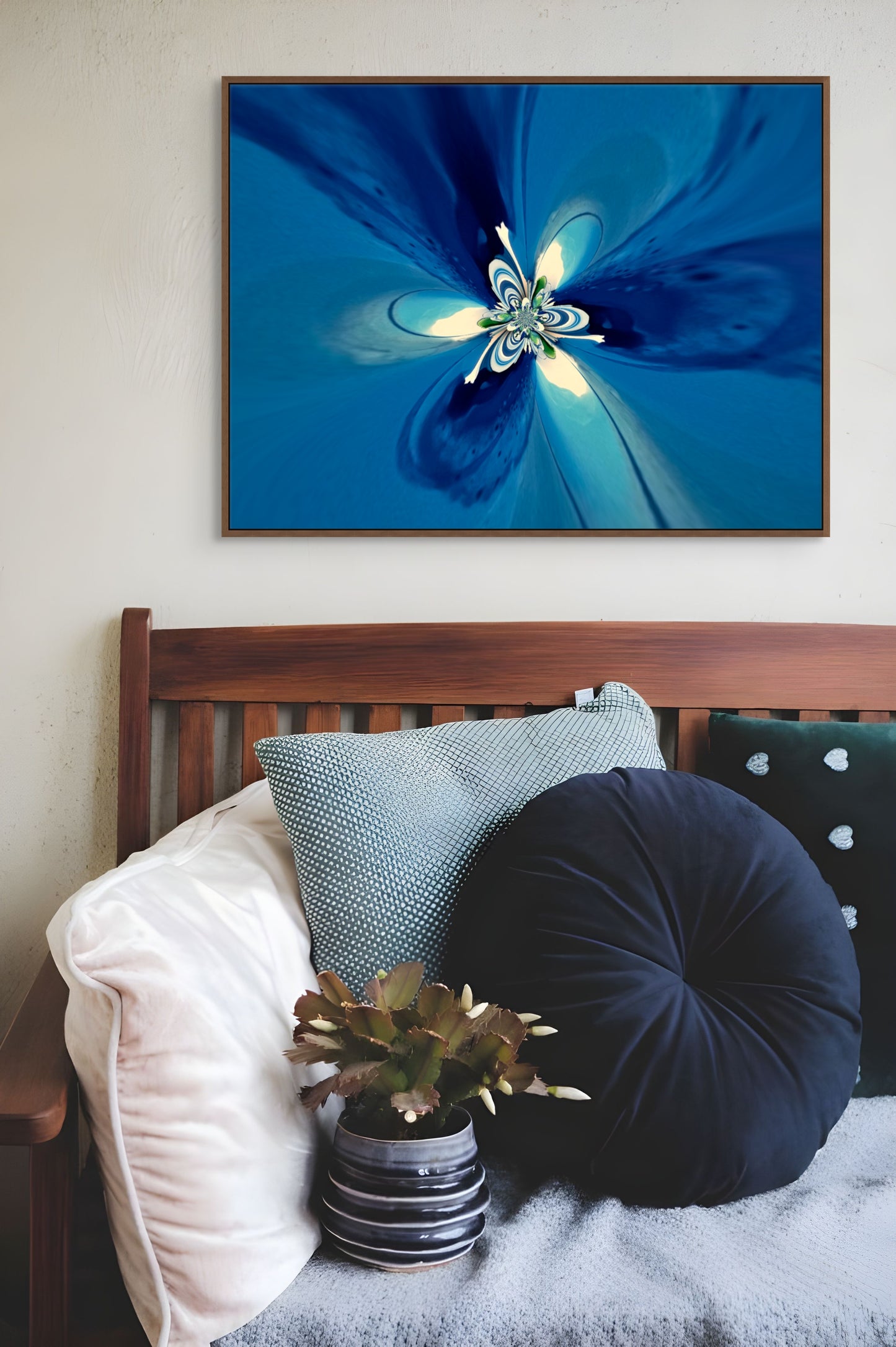 Digital art "Blue flower"