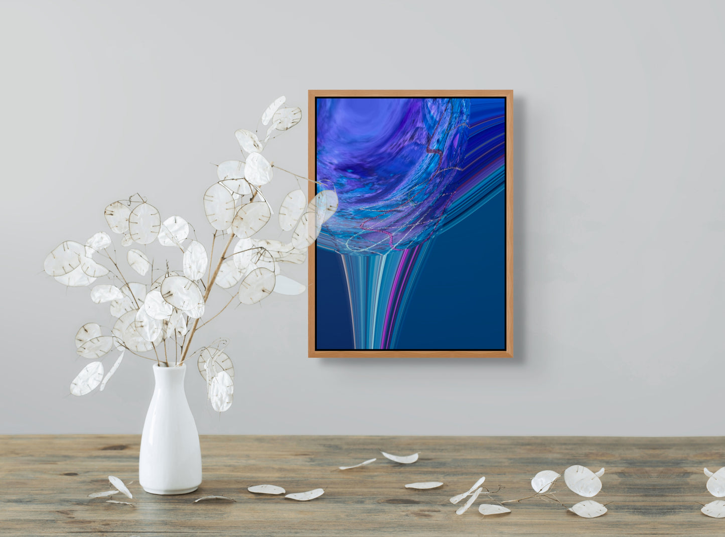 Digital Art Blue Swirl