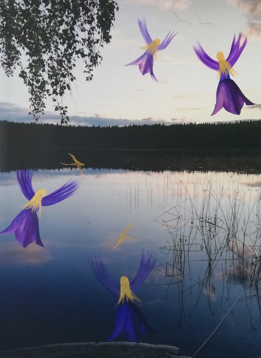 Änglar vid Skiren - Augumented Art - original art